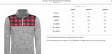 Grey and Red Buffalo Plaid Print Sherpa Pullover Jacket