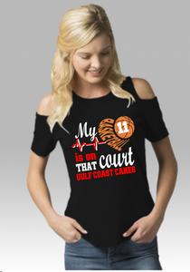 Basketball Shirt - My Heart is on that Court