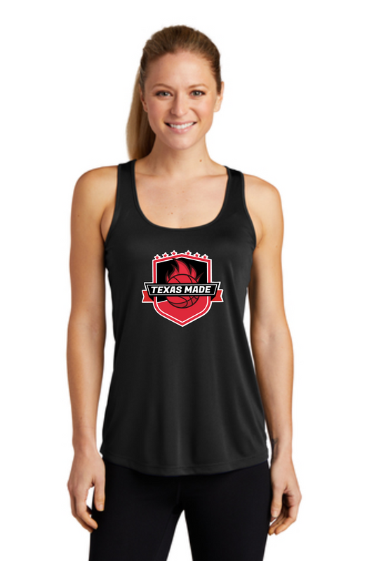 TX Made- Black Racerback Tanktop