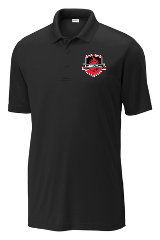 Texas Made- Black Performance Polo